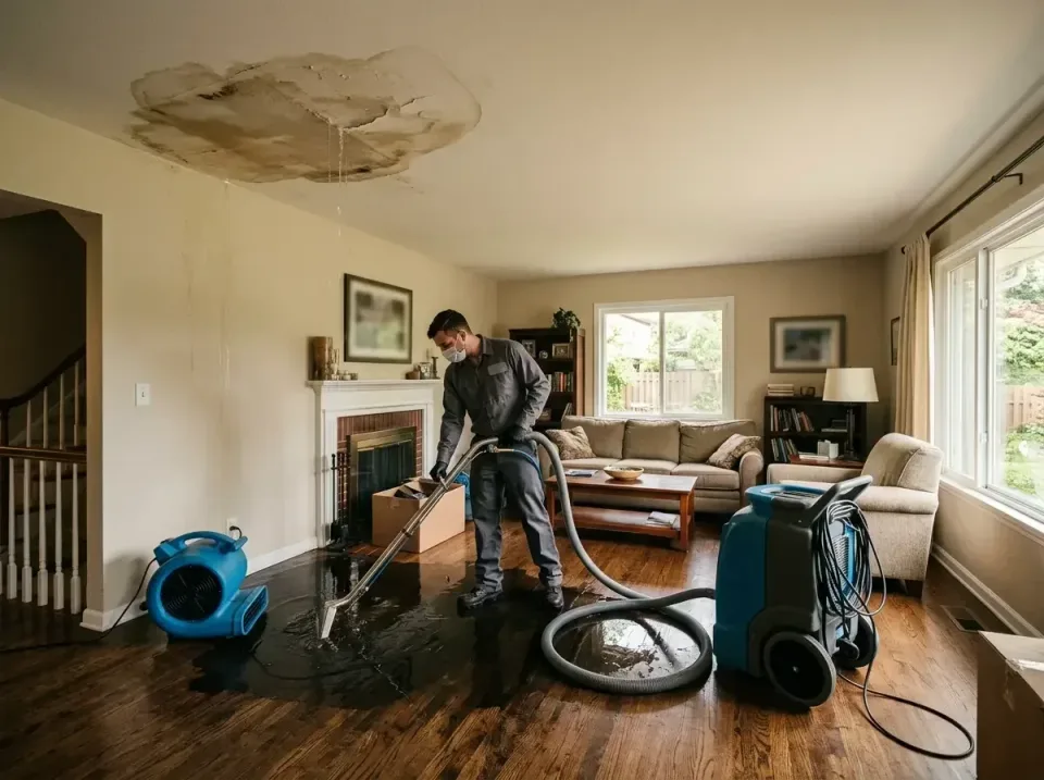 attic-pipe-burst-ceiling-drip-008 — frequently asked questions, Water Damage Restoration & Carpet Care in Frankfort Square,…